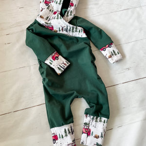 Holiday Grow With Me Romper
