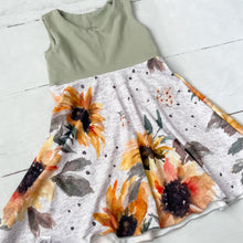 Load image into Gallery viewer, Grow With Me Sunflower Tank Dress
