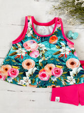 Load image into Gallery viewer, Hawaiian Floral Tank and Shorties
