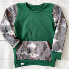 Load image into Gallery viewer, Camping Bears Crew Neck Sweater
