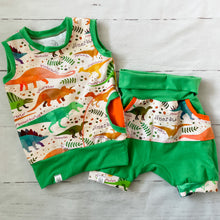 Load image into Gallery viewer, Dinosaurs Grow With Me Tank and Shorts
