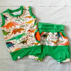 Dinosaurs Grow With Me Tank and Shorts